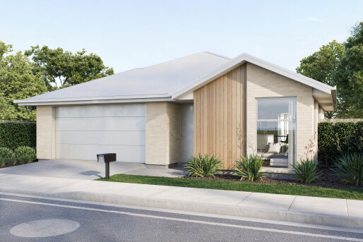 Lot 128 Belfast Subdivision   Render New Elevation   Option 1   The Brickery 70 Series 1