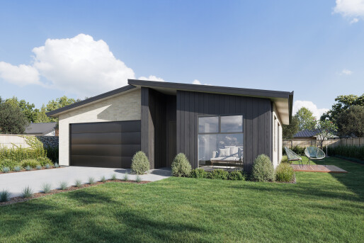 Lot 242 Arbor Green Render New Elevations Monopitch Option 7 The Brickery Crevole All Black Final