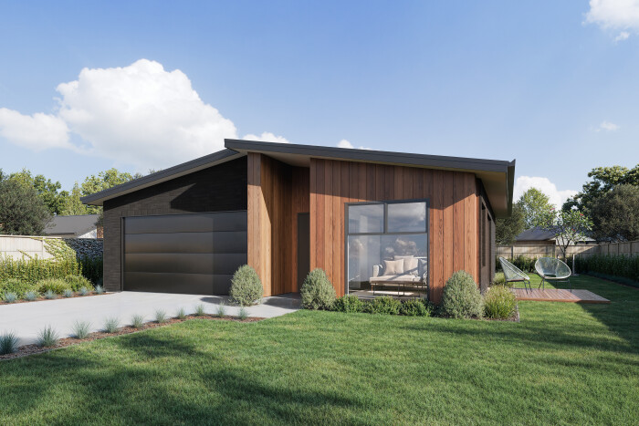 Lot 29 Arbor Green   Render New Elevations Monopitch Option 7 The Brickery Karekare & Goldrush Final