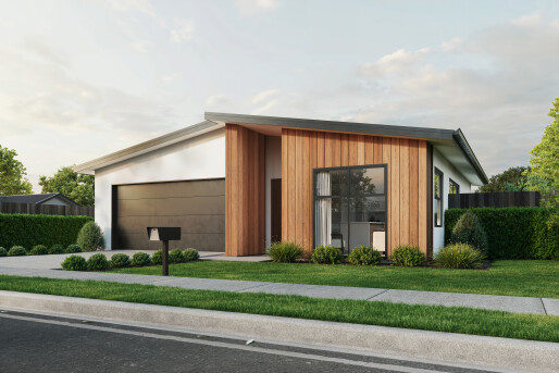 Lot 305 Oakbridge   Render New Elevation Monopitch   Option 4   Rockcote 1 Final