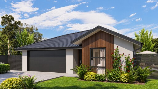 Lot 399 Arbor Green   Render Modern Home with Charcoal Corrugated Roof