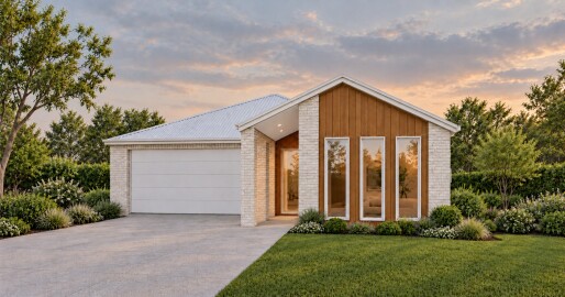 Lot 408 Arbor Green   Render Golden Hour Modern Home Facade