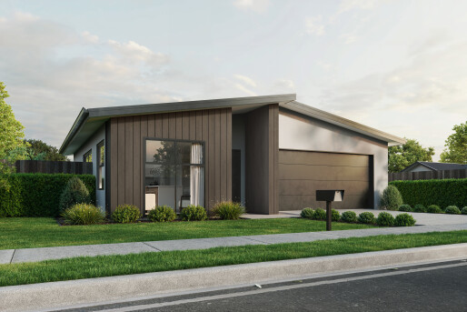 Lot 5 Pinewood Grange Render New Elevation Monopitch Option 4 Rockcote 2 Final