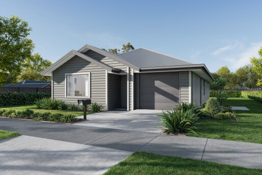 Lot 59 Cambridge Estate   Render Option 3 Rockcote Black White & Linea Midgrey Boxed Final
